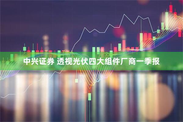 中兴证券 透视光伏四大组件厂商一季报