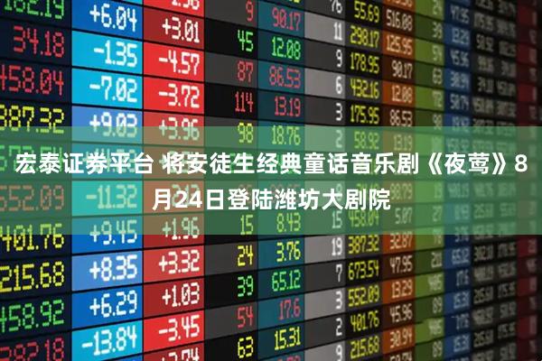 宏泰证券平台 将安徒生经典童话音乐剧《夜莺》8月24日登陆潍坊大剧院